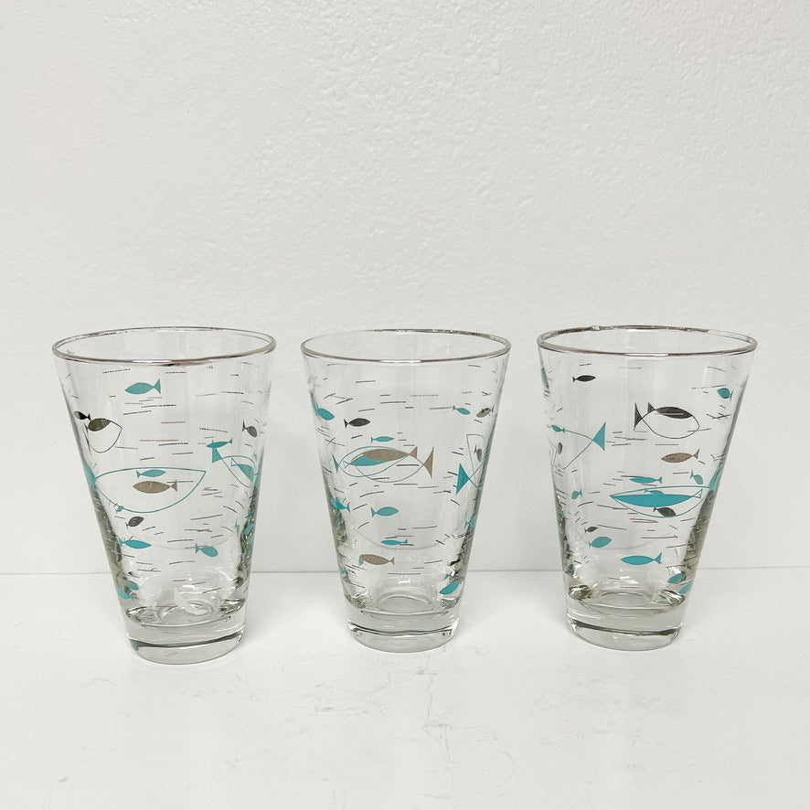 (25837) Set of Four Atomic Fish Tumblers