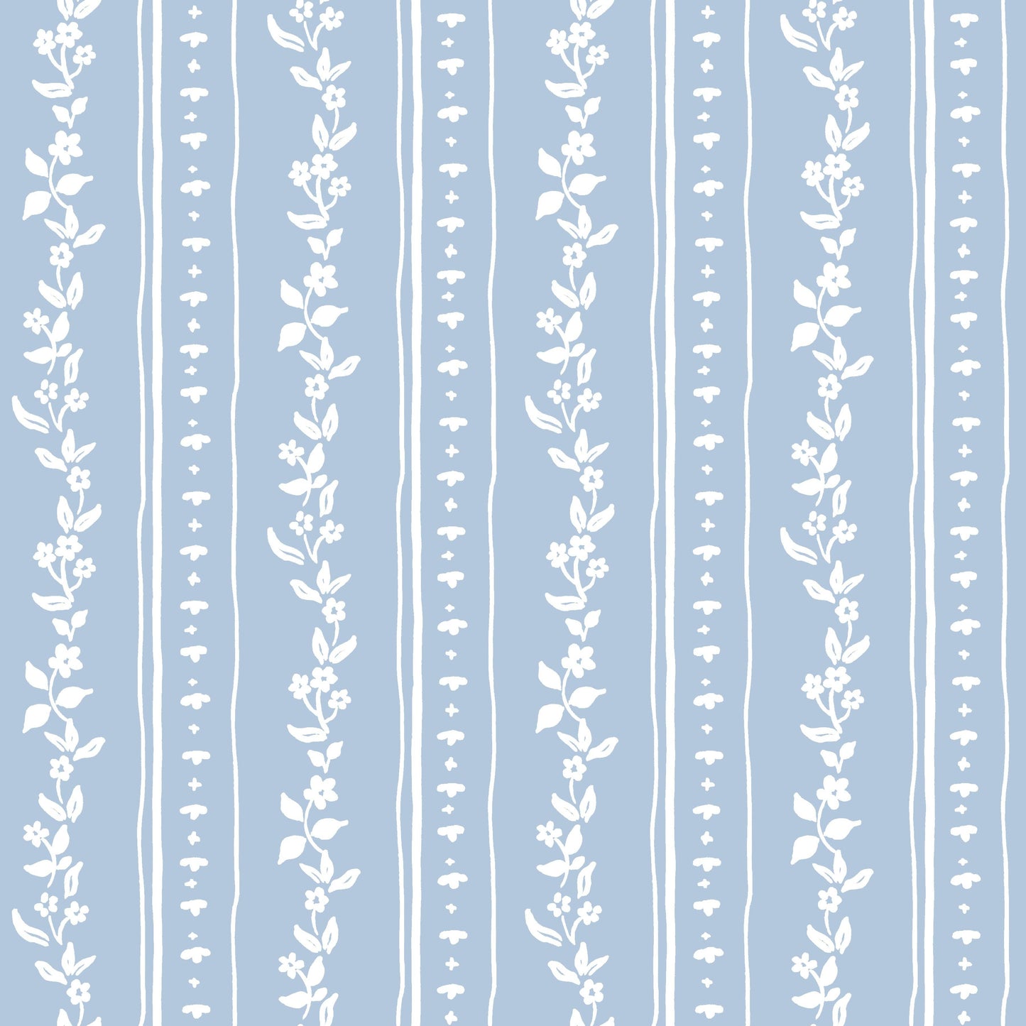 (25970) DITSY STRIPE MAHJONG AND GAME TABLECLOTH ~ SOFT BLUE
