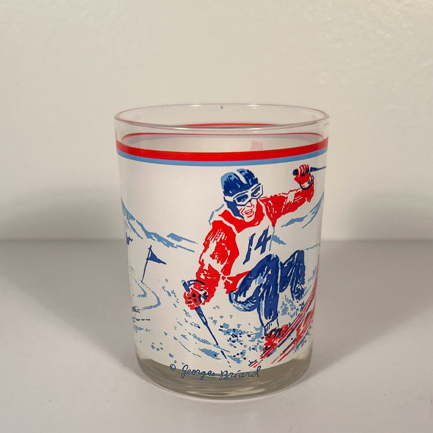 (24766) Set of Two Georges Briard Skier Old Fashioneds