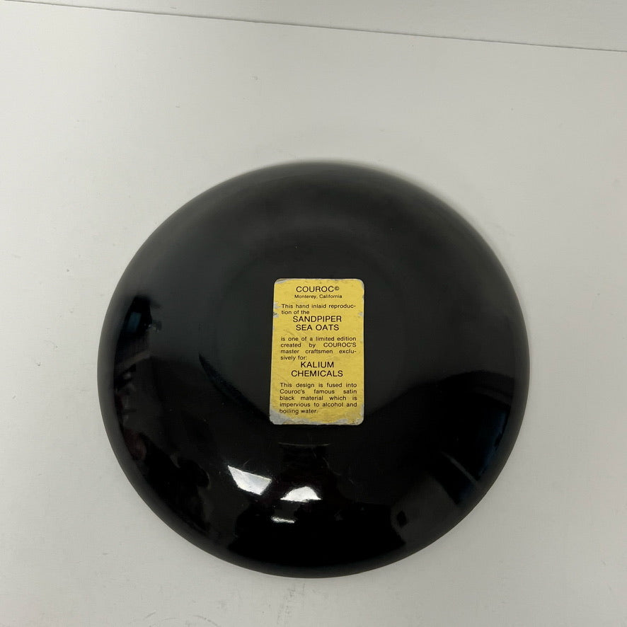 (26125) Vintage Couroc Bowl with Sand Piper