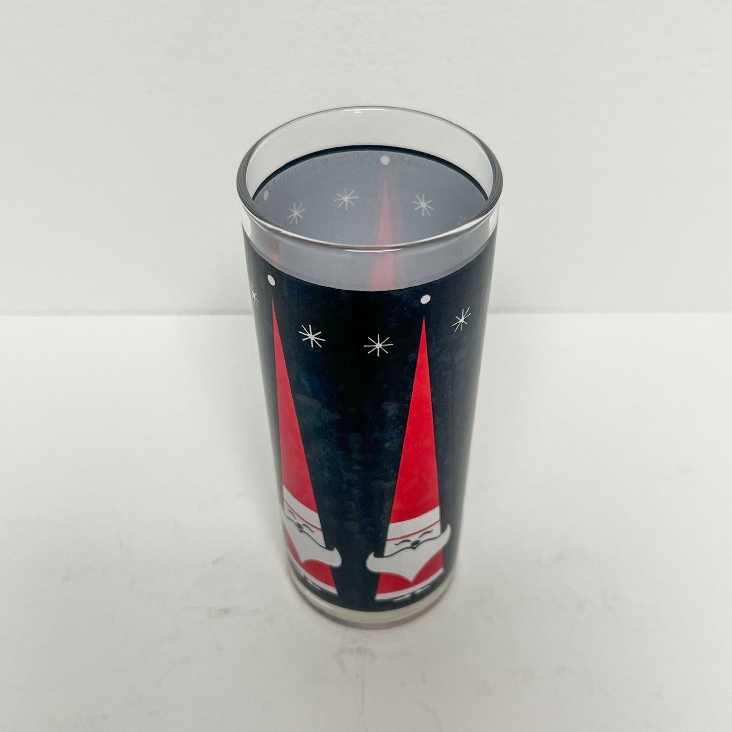 (24973) Set of Seven Holt Howard Santa Collins Glasses