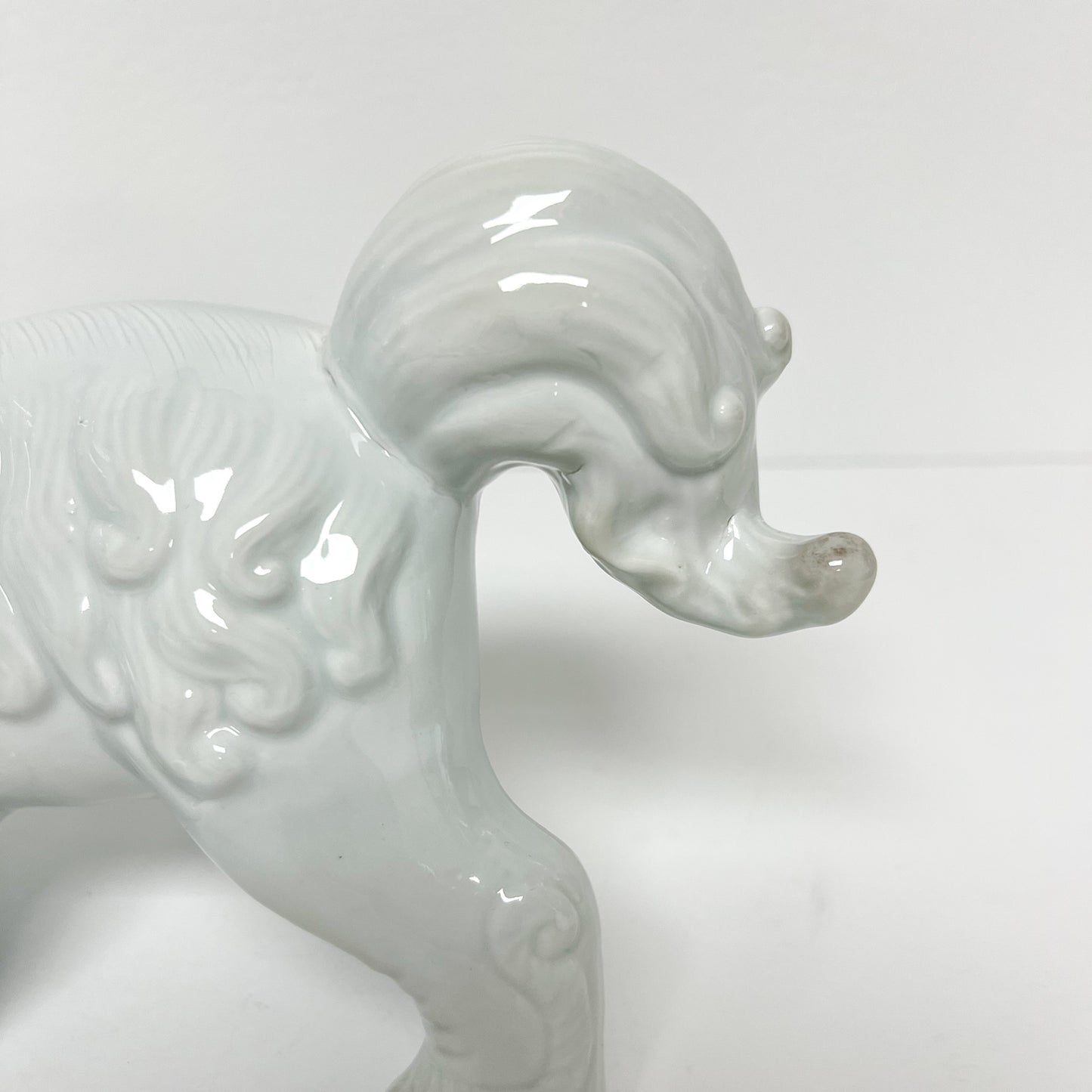 (26296) Pair of Blanc de Chine Style Foo Dogs on All Fours