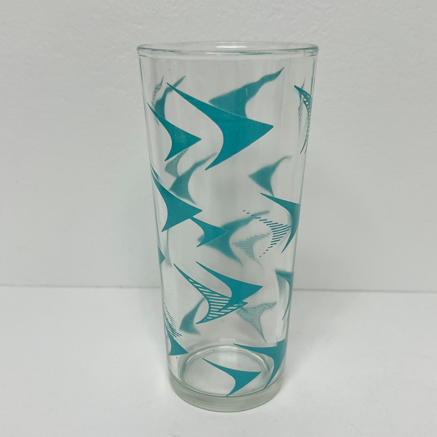 (26160) Set of Four Multicolored Atomic Glasses