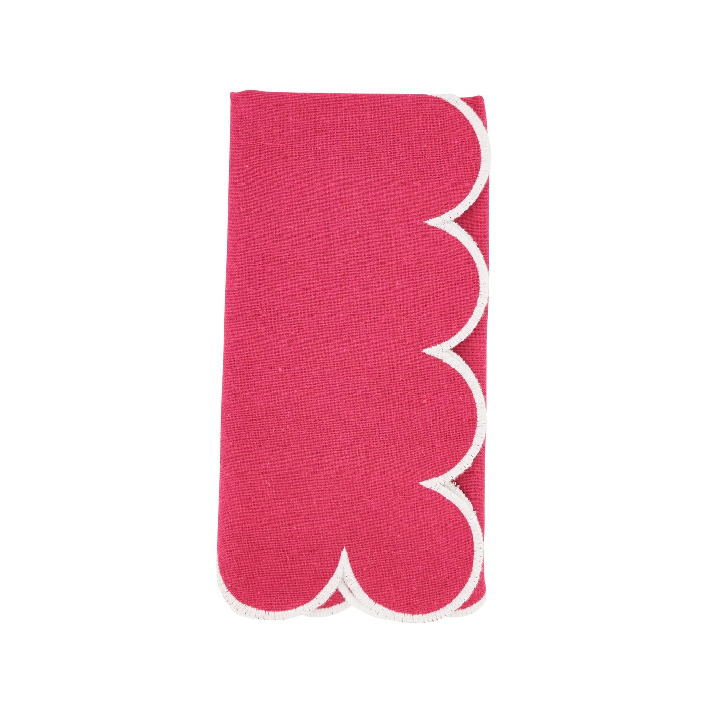 (25452) Scalloped Hem Napkin 20"--Three Color Options
