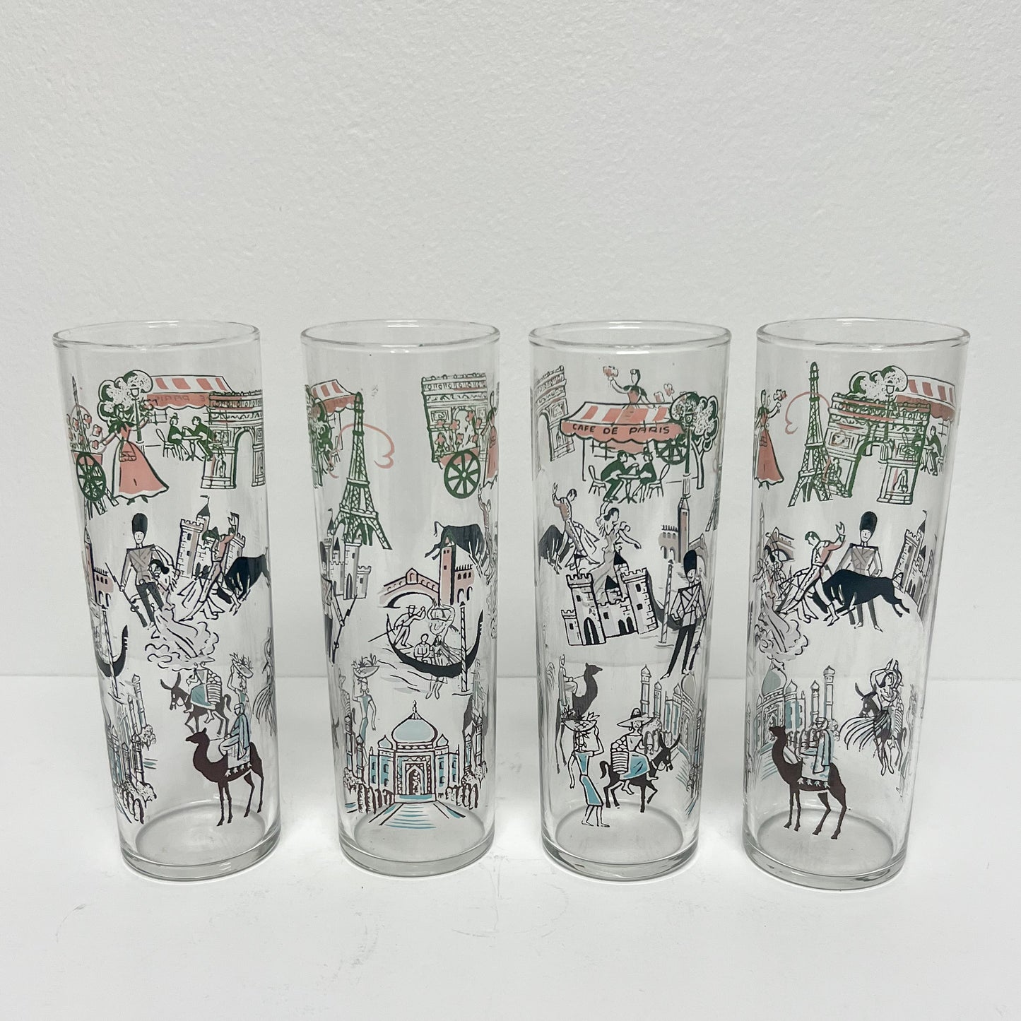 (21618) Set of Seven World Tour Collins Glasses