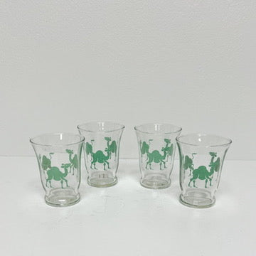 (25175) Set of Four Camel Whiskey Glasses