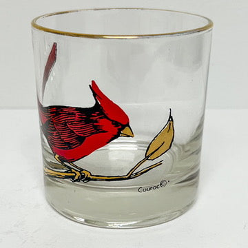 (25580) Set of Seven Vintage Couroc Cardinal Rocks Glasses