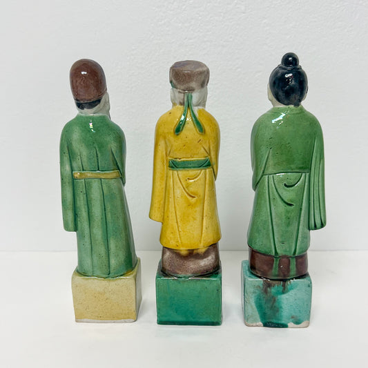 (16497) Set of Three Chinese Figures Ca. 1900