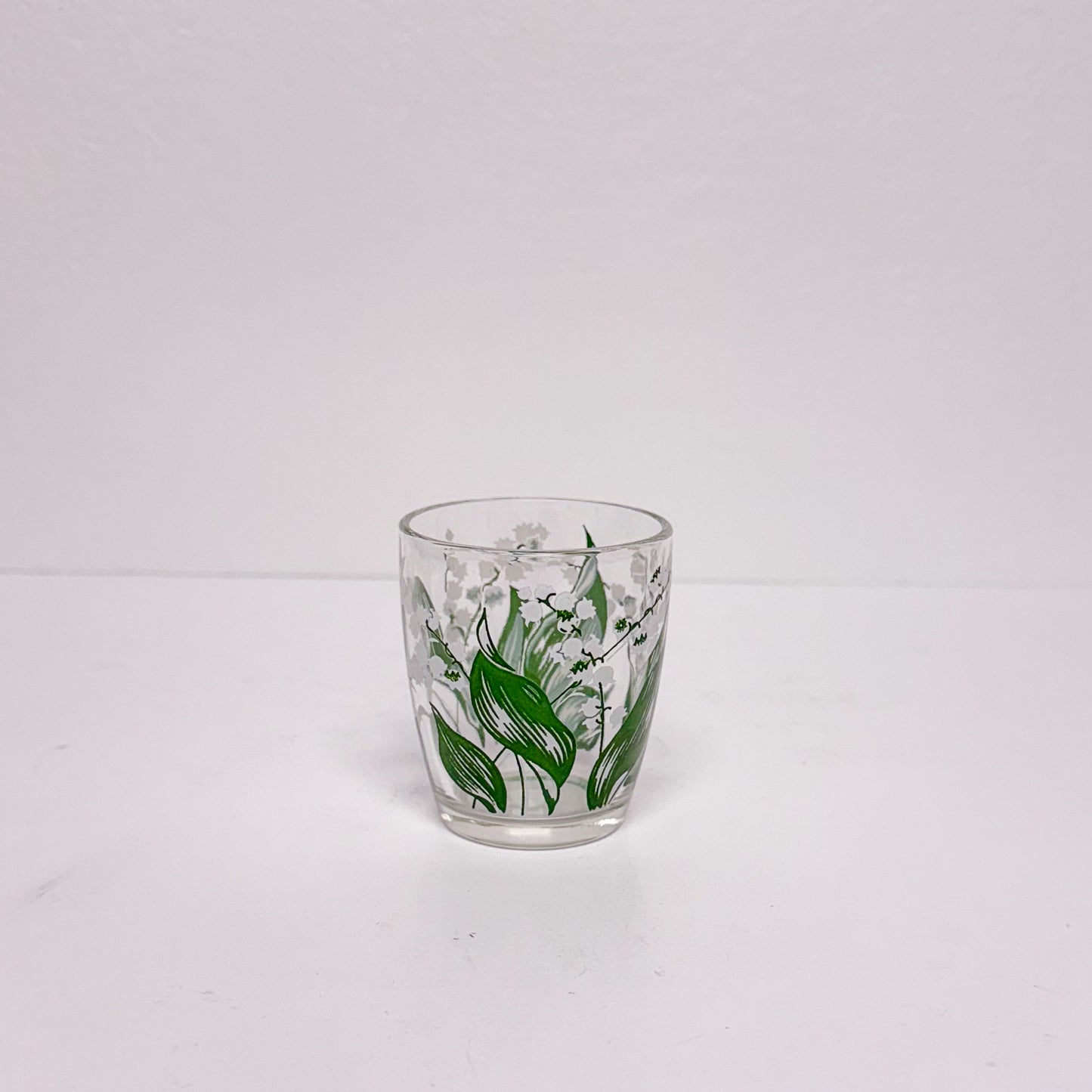 (23887) Ca. 1950's Lily of the Valley Shaker Set with Five Glasses