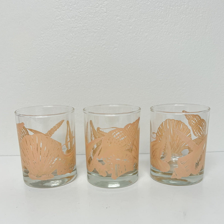 (26145) Set of Four 1980's Shell Old Fashioneds