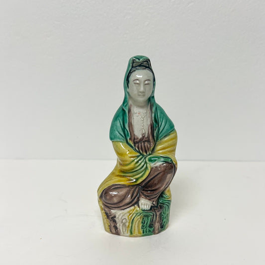 (15530) Asian Woman in Green Robe