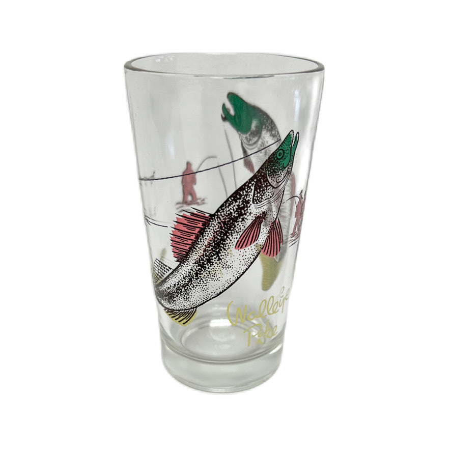 (23467) Set of Four Midcentury Fishing Tumblers