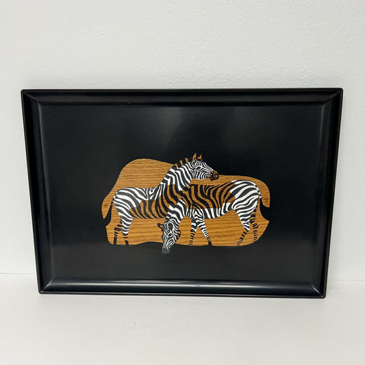 (25501) Large Couroc Zebra Tray