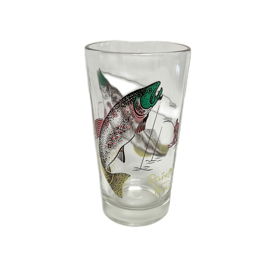 (23467) Set of Four Midcentury Fishing Tumblers