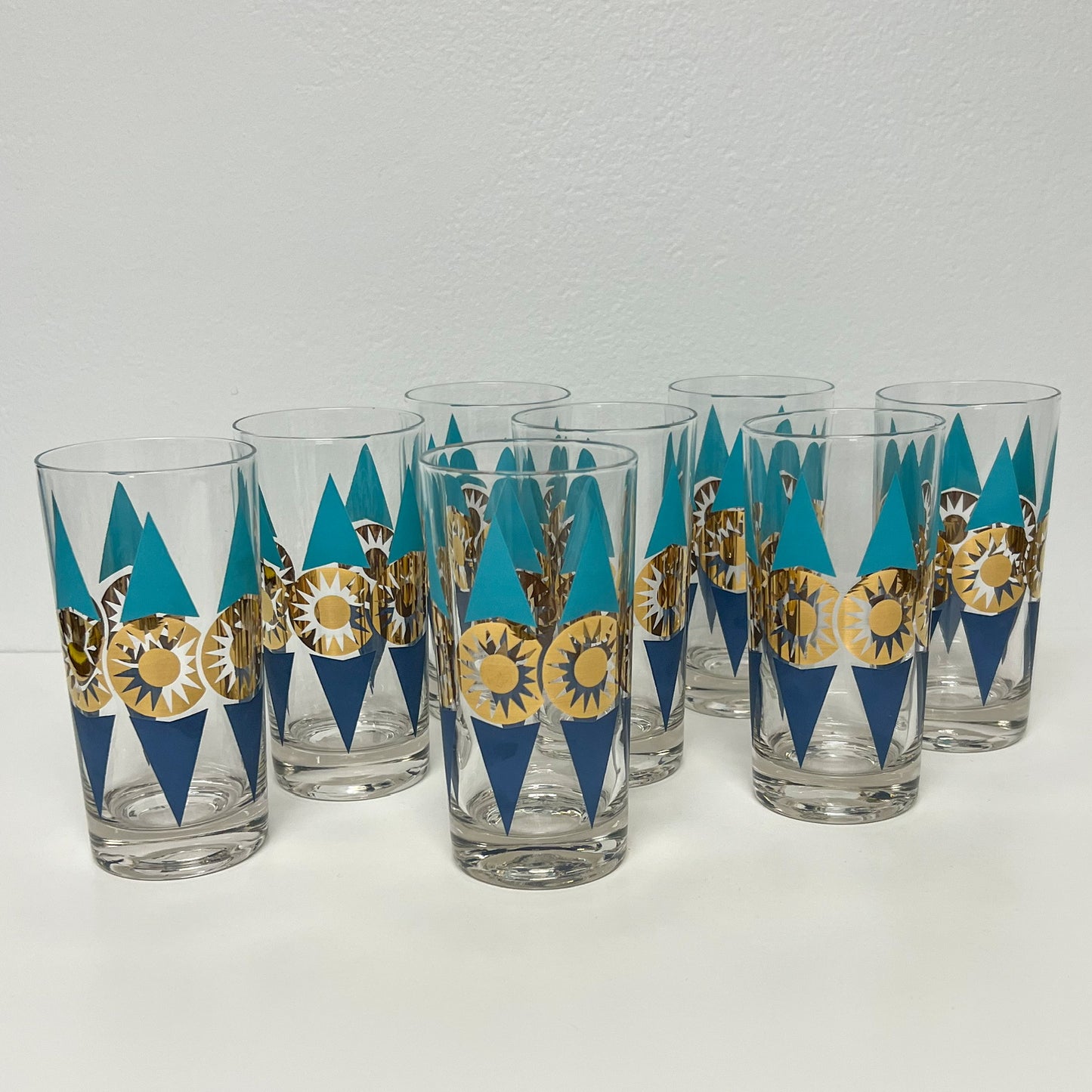 (25762) Set of Eight Federal Nordica Tumblers