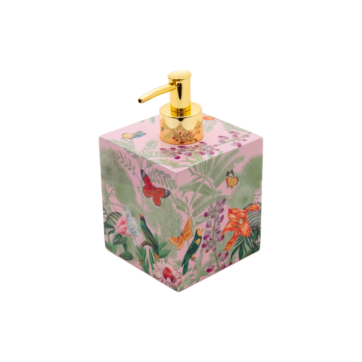 (26391) Paradise Garden Lacquer Soap Dispenser