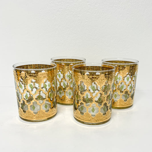 (25748) Set of Four Culver Valencia Double Old Fashioneds