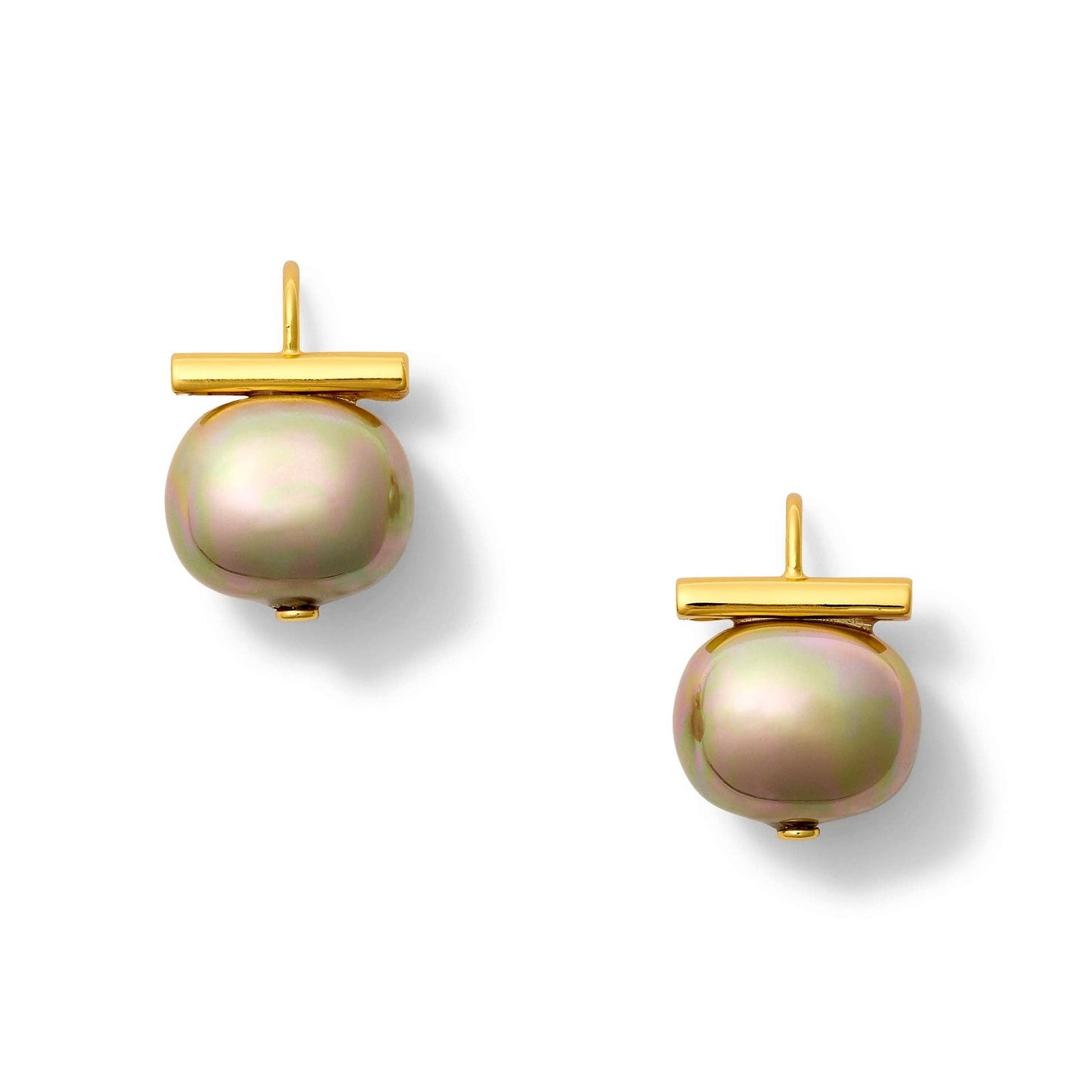 (26218) Forever Fave Pebble Pearl Earring in Biscuit Medium