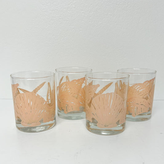 (26145) Set of Four 1980's Shell Old Fashioneds