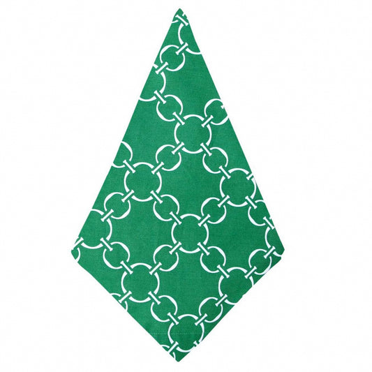 (24099) Ivy Green Set of Four Cloth Dinner Napkins