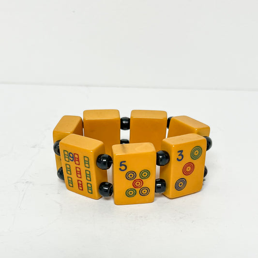 (25743) Vintage Bakelite Mahjong Bracelet