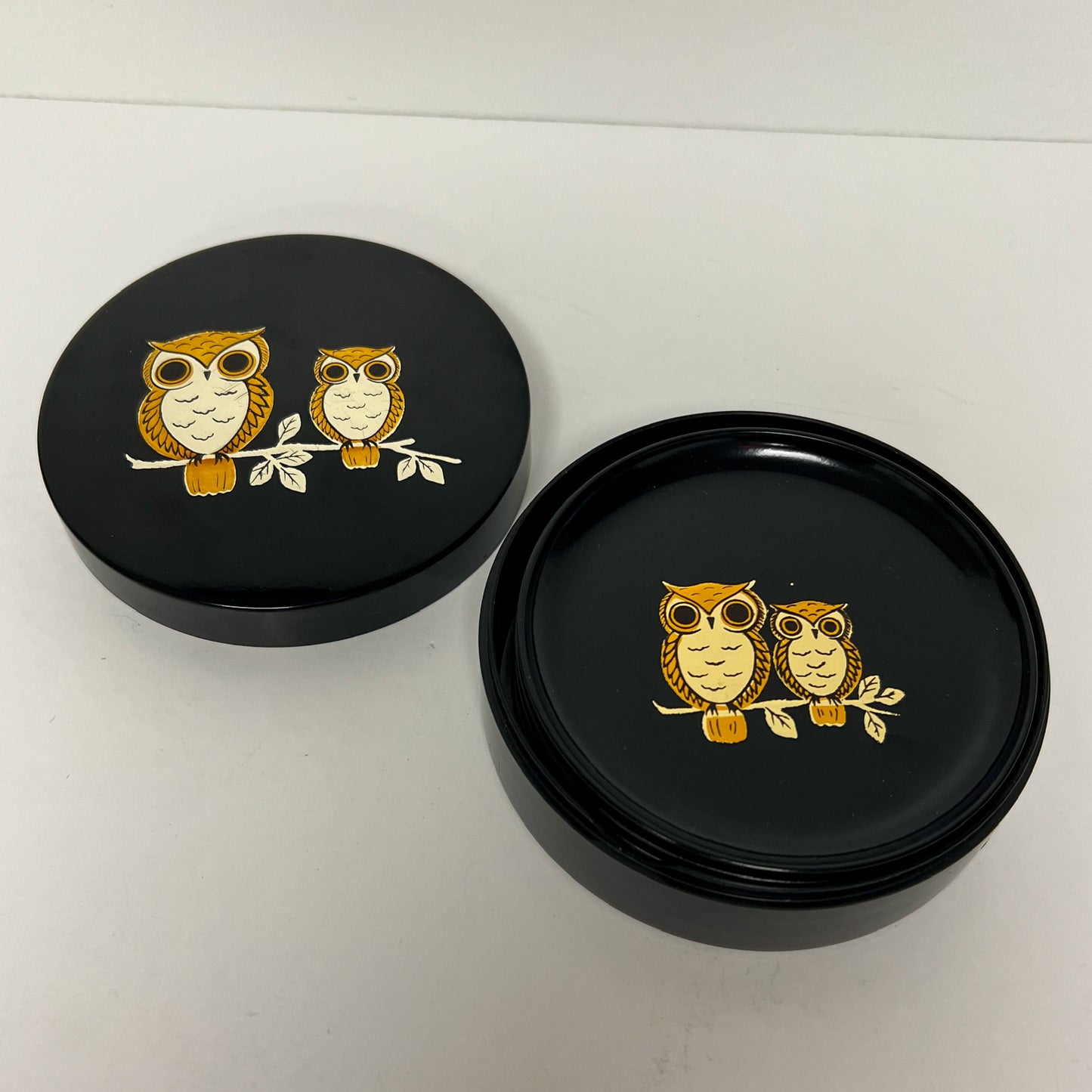 (26116) Otagiri Midcentury Owl Coaster Set
