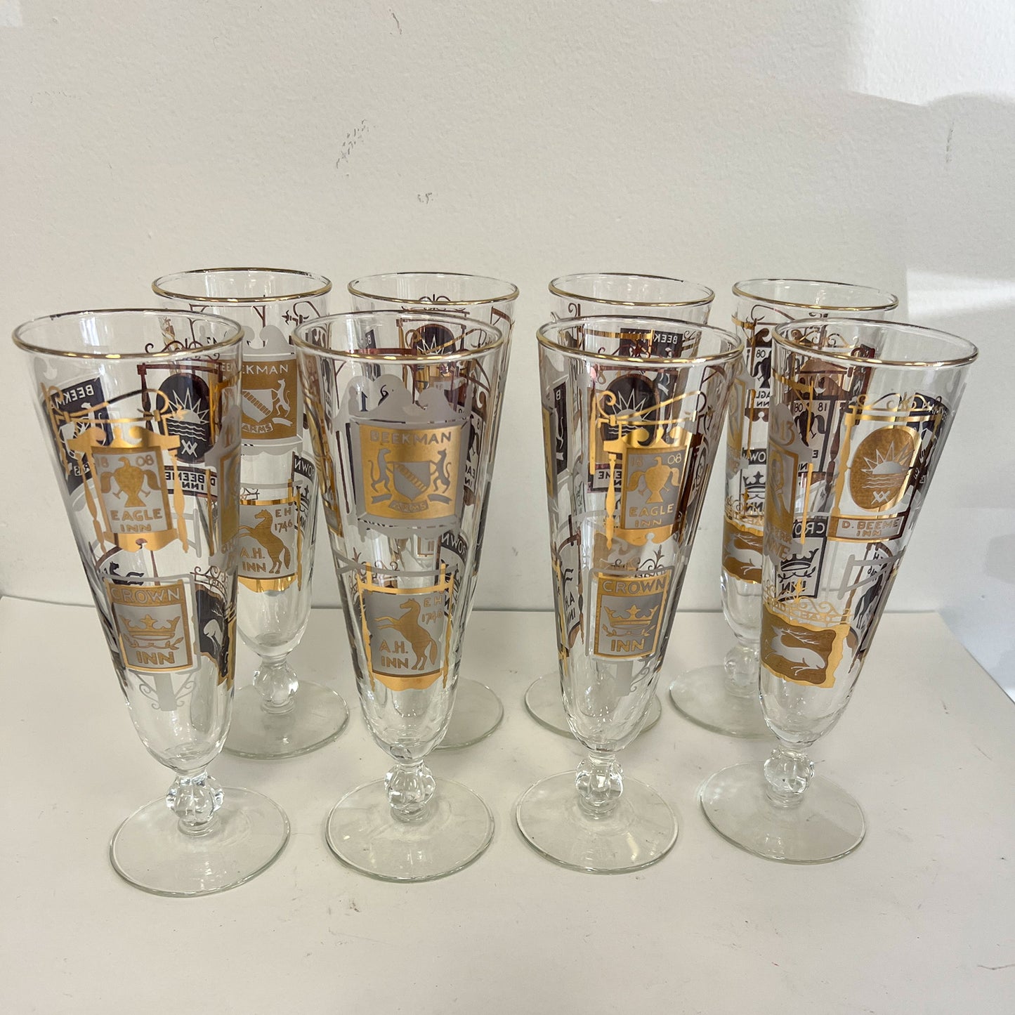 (22081) Set of Eight Tavern Pilsner Glasses