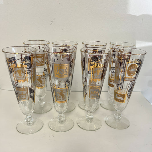 (22081) Set of Eight Tavern Pilsner Glasses