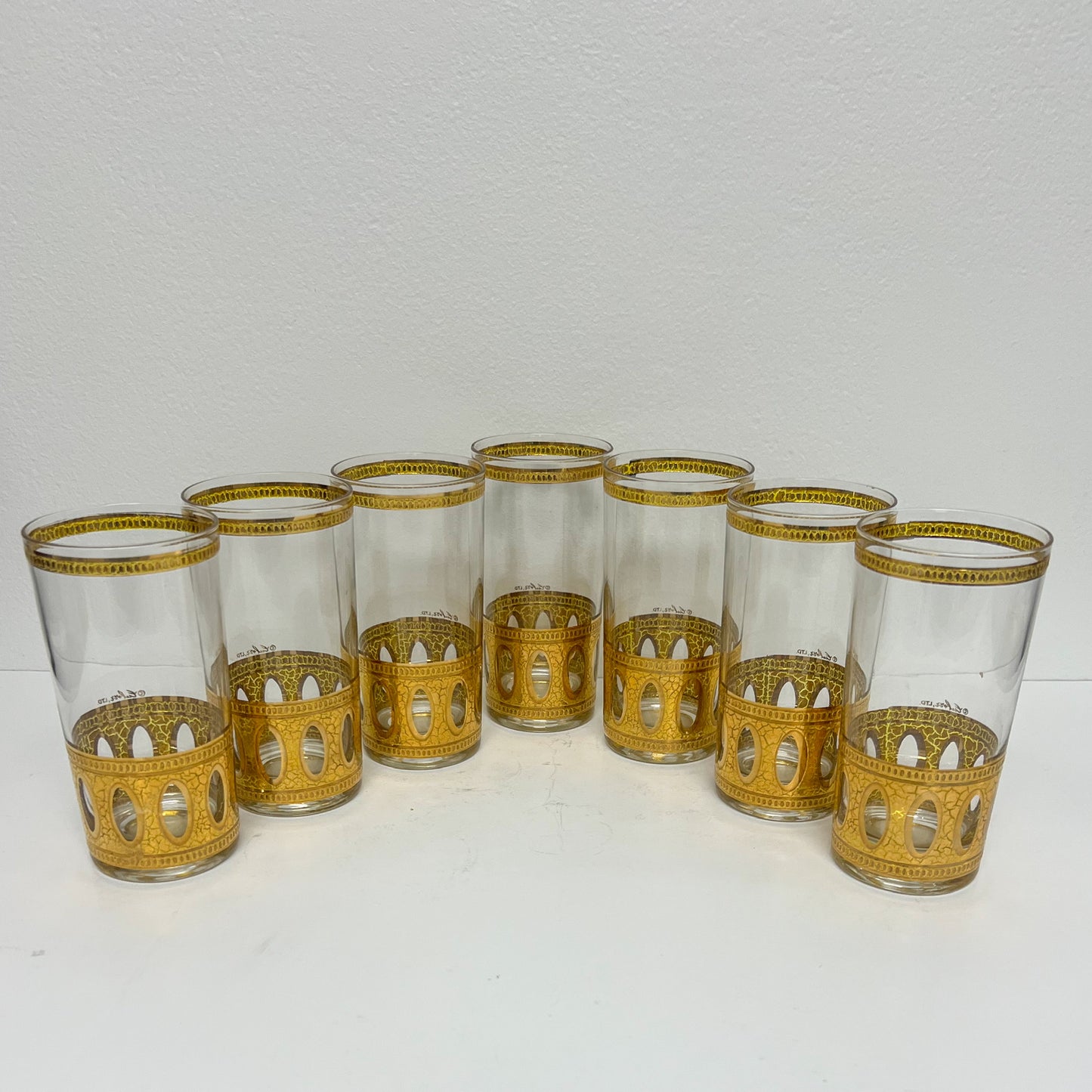 (24706) Set of Seven Culver Antigua Tumblers