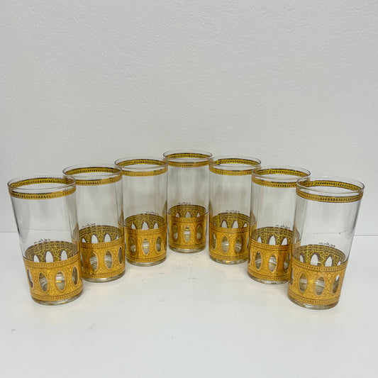(24706) Set of Seven Culver Antigua Tumblers