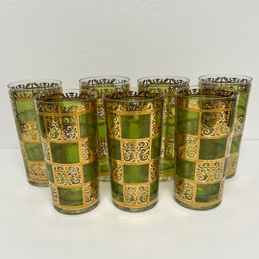 (23686) Set of Seven Culver Prado High Ball Glasses