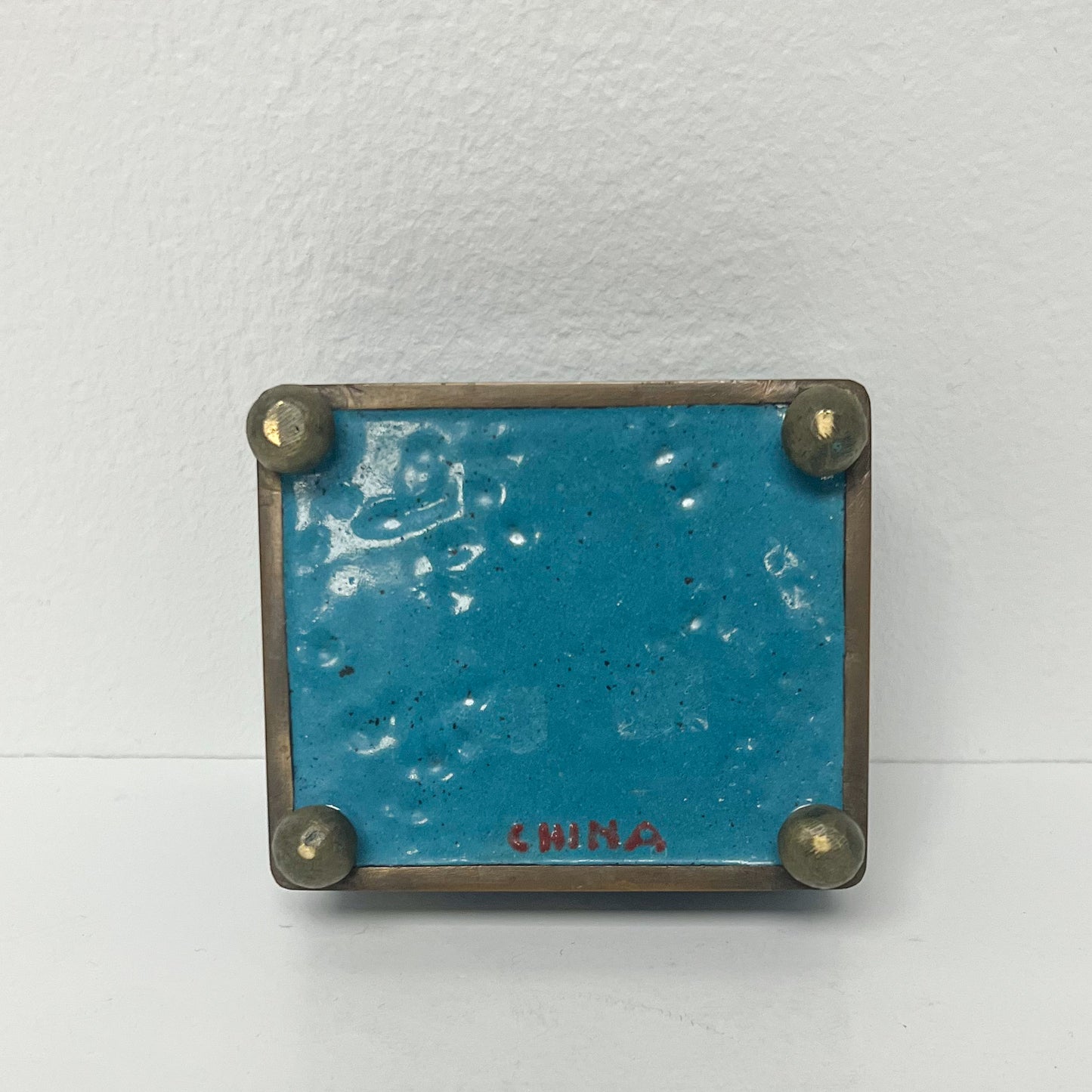 (26074) Cloisonne Footed Box ca. 1890-1920