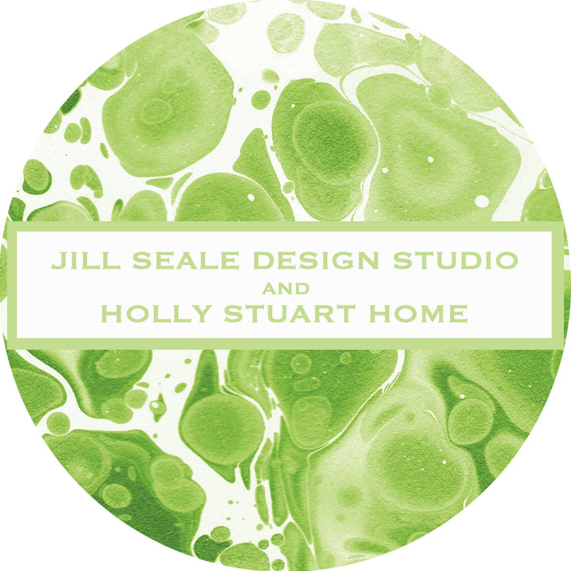 (24435) Set of Four Jill Seale Marble Coasters--Four Color Options