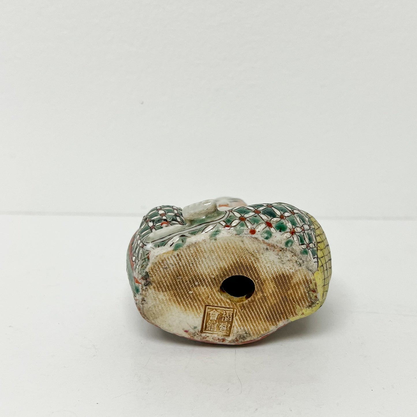 (26054) Vintage Buddha in Colorful Robe