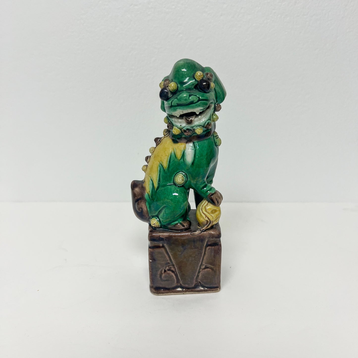 (21035) Green Male Foo Marked "China" ca. 1900
