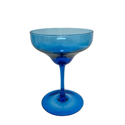 (23035) Set of Eight Vintage Peacock Blue Coupes