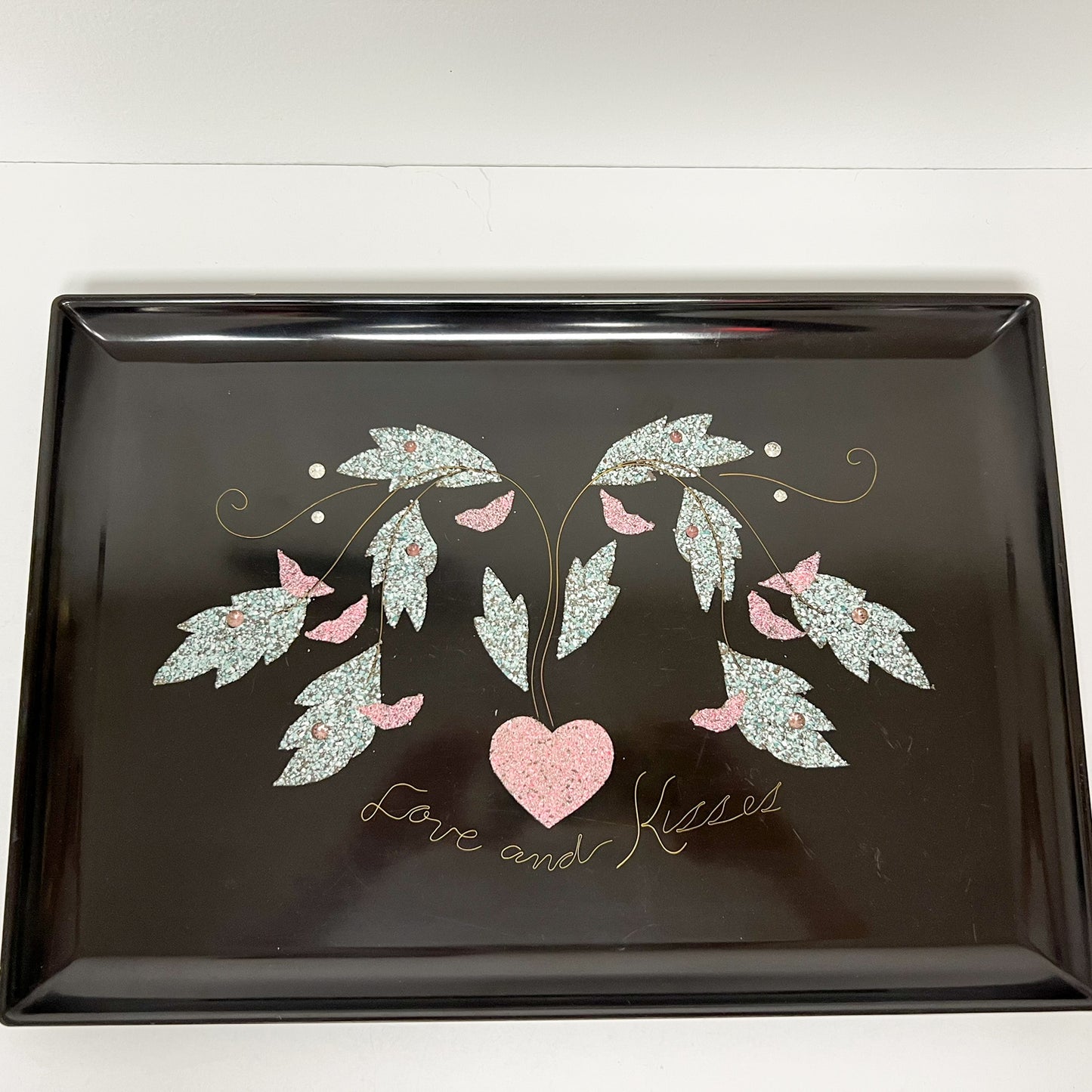 (25742) Love and Kisses Couroc Tray