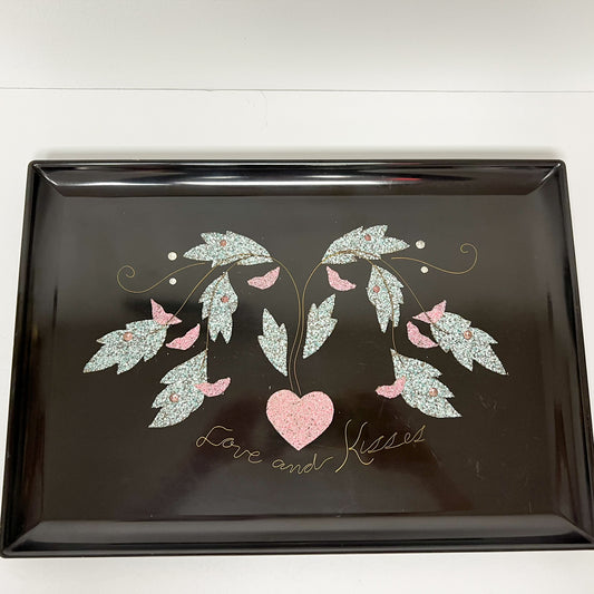 (25742) Love and Kisses Couroc Tray