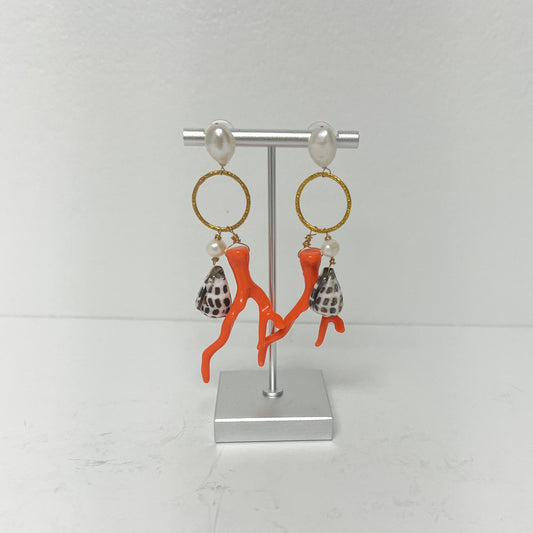 (24899) Capri Dangles in Orange Earrings
