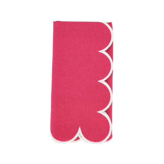 (25452) Scalloped Hem Napkin 20"--Three Color Options