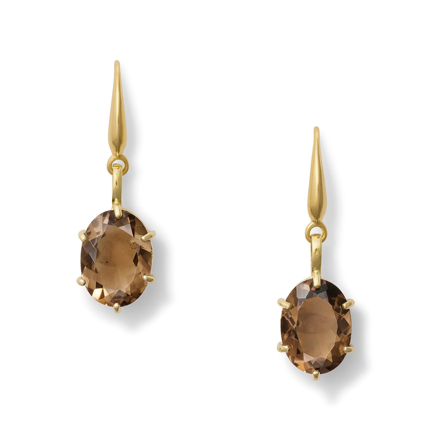 (27072) Smokey Quartz Bling Earring