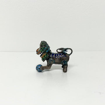 (21026) Early Enameled Small Metal Foo