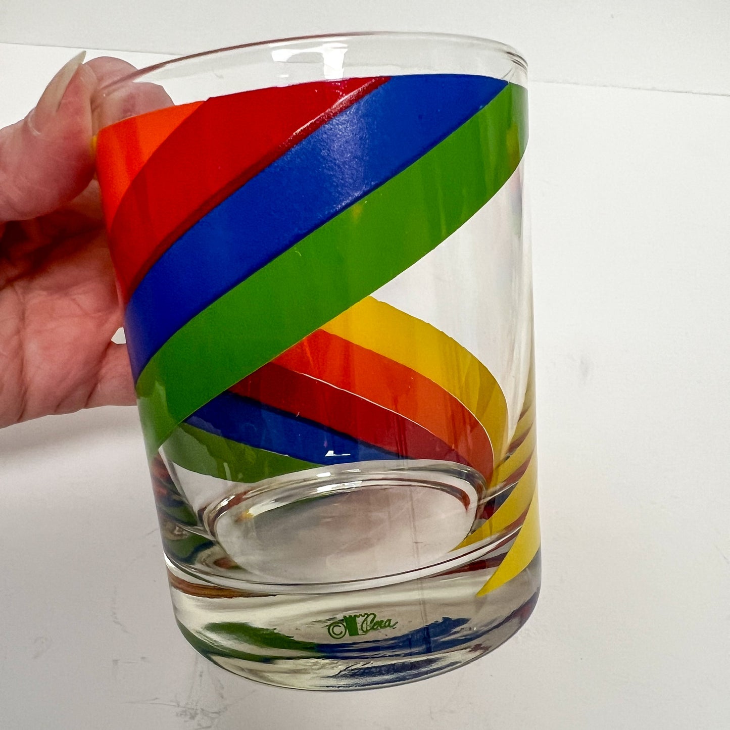 (24758) Set of Six Cera Rainbow Old Fashioneds