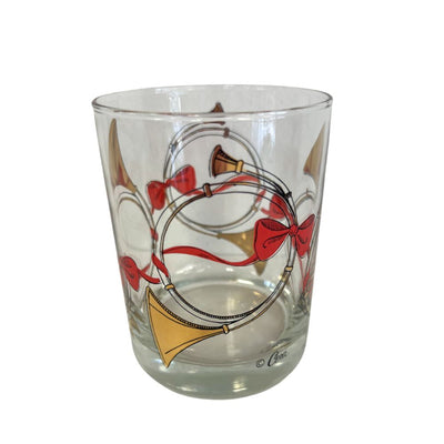 (21962) Set of Cera Gold Horn Rocks Glasses