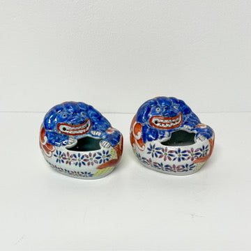 (22106) Set of Two Imari Foo Dishes