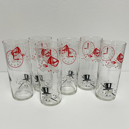 (23408) Set of Six Night at the Opera Collins Glasses