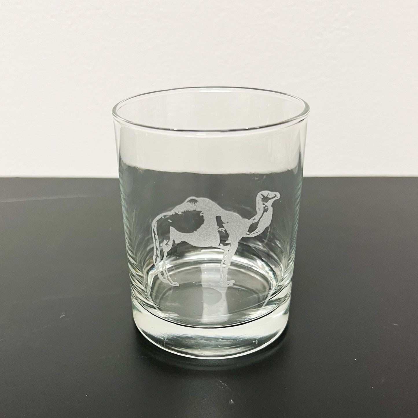 (26452) Set of Four Etched Camel Old Fashioneds