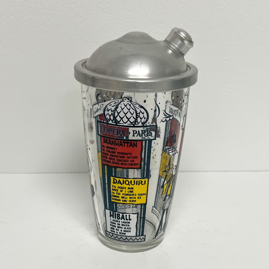(23457) Midcentury Paris Scenes Shaker