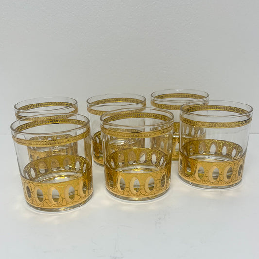 (24808) Set of Six Culver Antigua Rocks Glasses