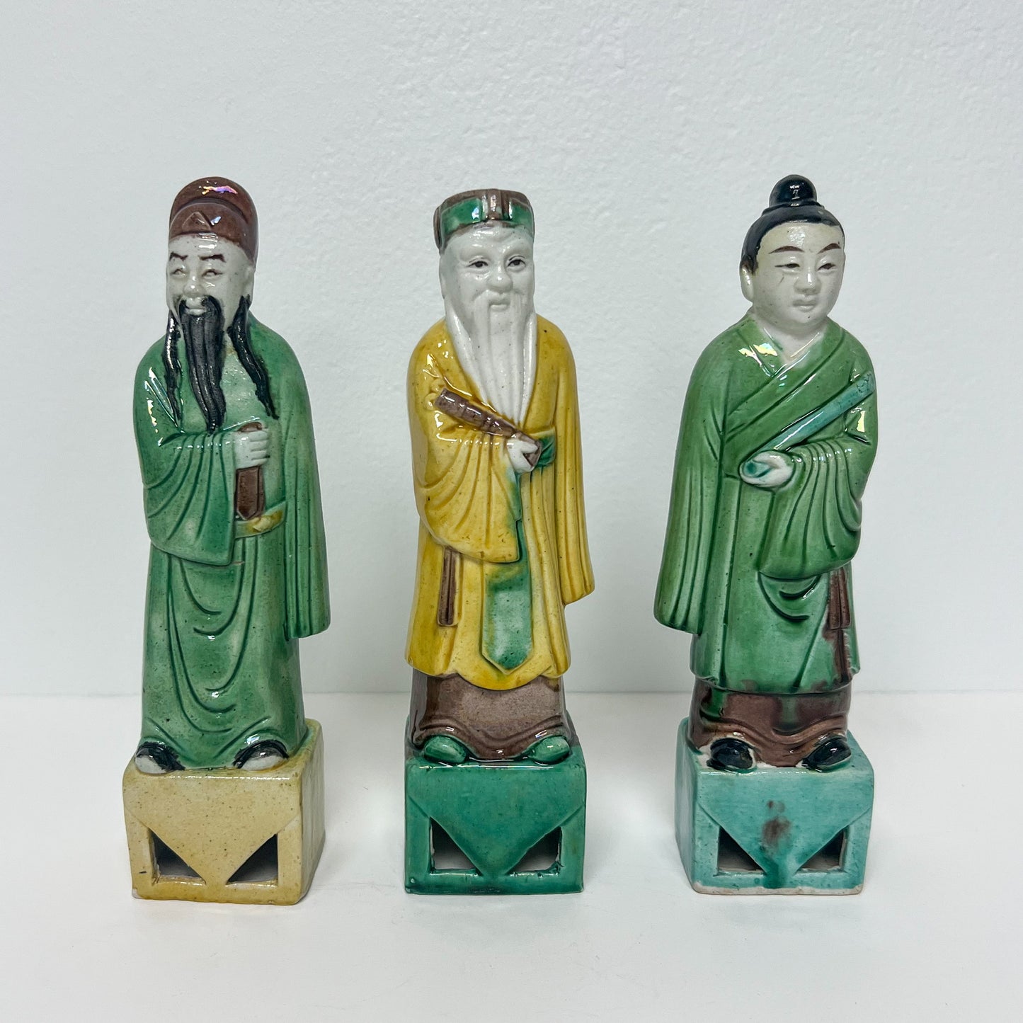 (16497) Set of Three Chinese Figures Ca. 1900